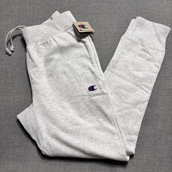 Champion Mens Reverse Weave Gray Jogger Sweatpants Size M Cotton/Polyester - Picture 1 of 10